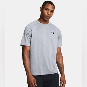 Men’s Under Armor Tech 2.0 Shirt, Size Small, Light Gray